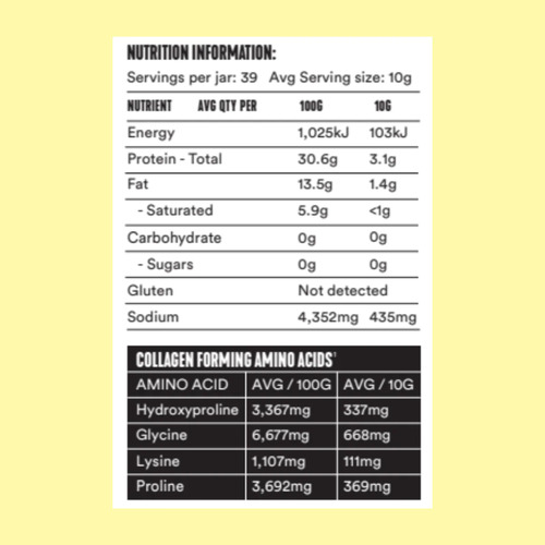Gevity Bone Broth Body Glue A.M Cleanse 390g