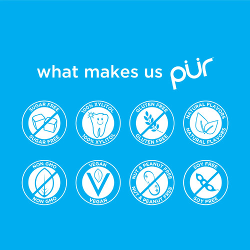 Pur Gum Peppermint Gum Bag (55 Pieces)