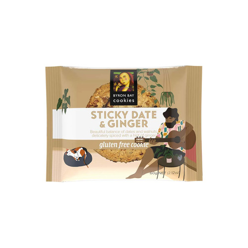 Gluten Free Sticky Date & Ginger Cookie 60g