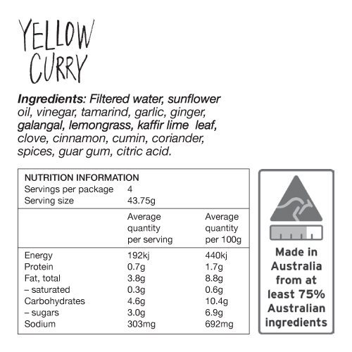Yellow Curry Mild 175g