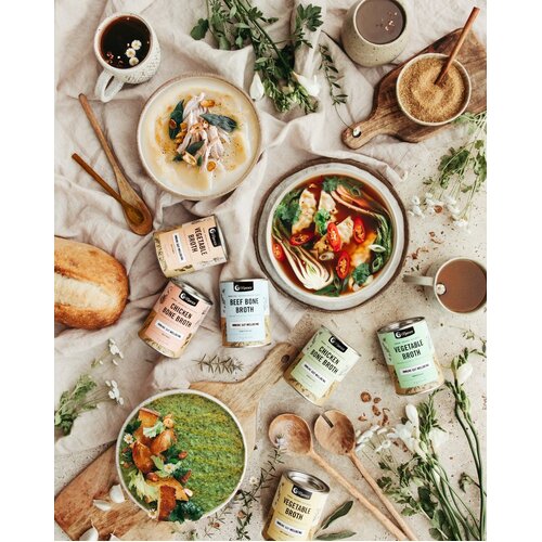 Beef Bone Broth Powder Garden Herb Flavour 125g