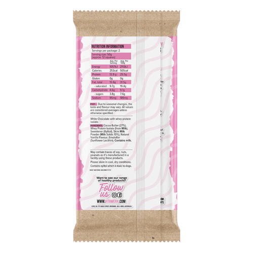 Protein White Chocolate Bar (100g)