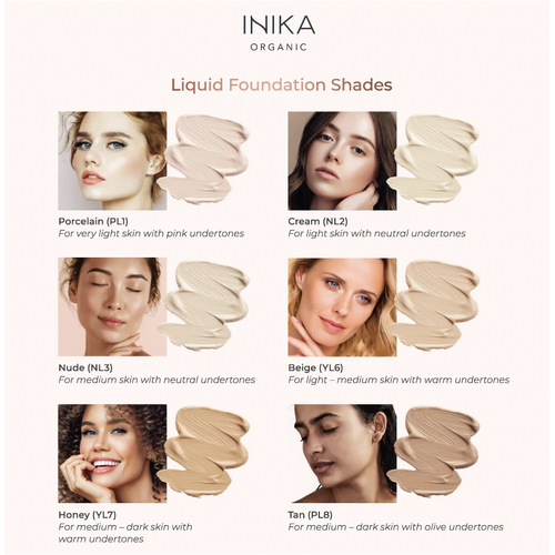 INIKA Liquid Foundation Nude 30ml
