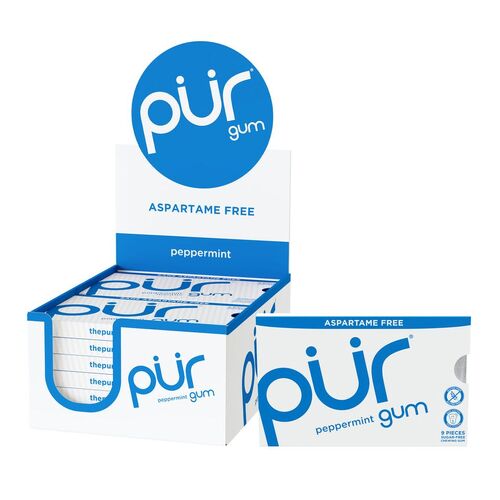 Pur Gum Peppermint Gum (9 Pieces)