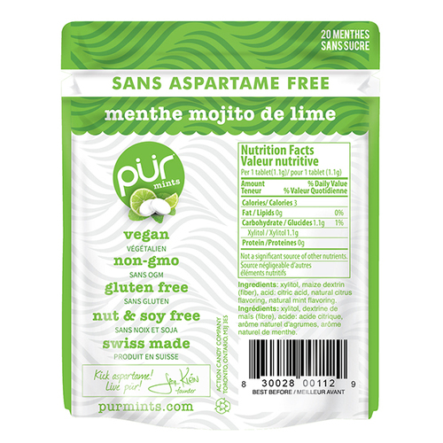 Pur Gum Mojito Lime Mint Gum (9 Pieces)