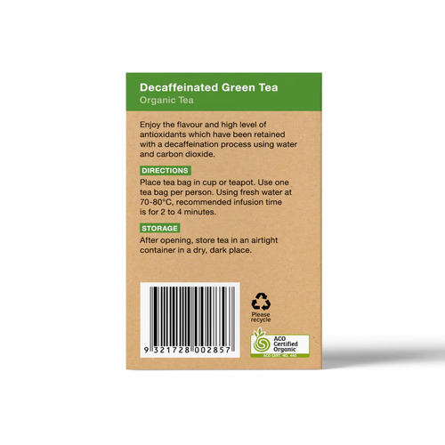 Green Tea Decaffeinated 25 Tea Bags