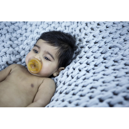  Natural Round Rubber Soother - Large (6 months +)