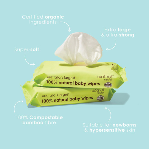 100% Natural Baby Wipes (70pk)