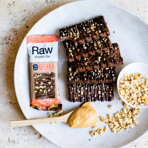 Raw Plant Protein Bars Peanut Butter Choc Melt 40g
