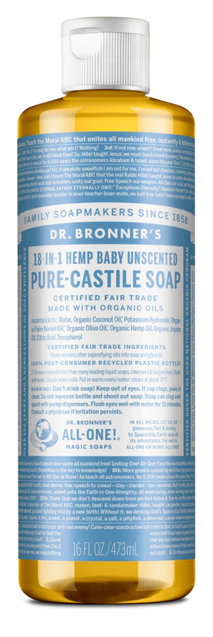 Baby-Mild Unscented Pure Castile Liquid Soap - 473mil 