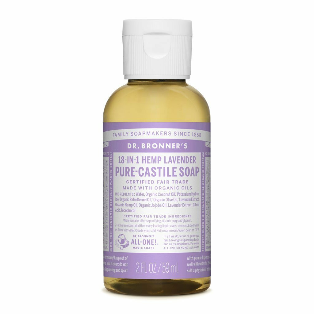 Organic Lavender Hemp Pure-Castile Liquid Soap 237mL