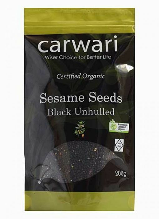 Sesame Seeds Black Unhulled 200g