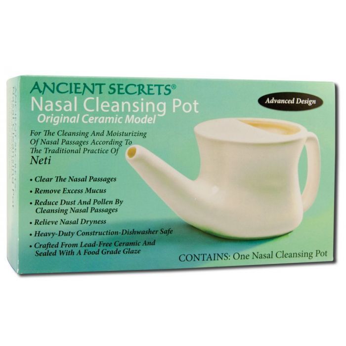 Nasal Cleansing Pot Neti Pot - Ceramic