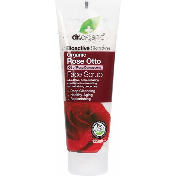 Dr Organic Face Scrub Rose Otto 125ml 