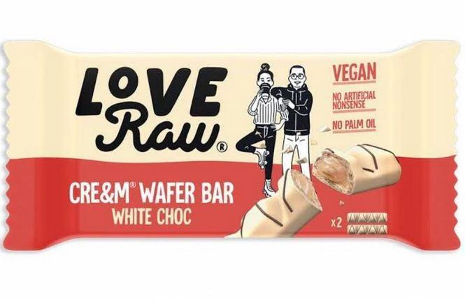 Love Raw cream wafer white choc 2x22.5g