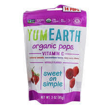 Organic Pops Vitamin C (Purple) 14 Pops