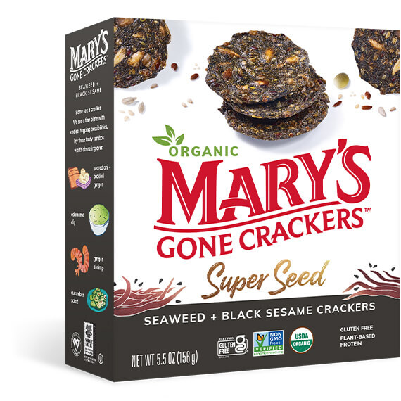 Super Seed Seaweed Black Sesame Crackers (156g)