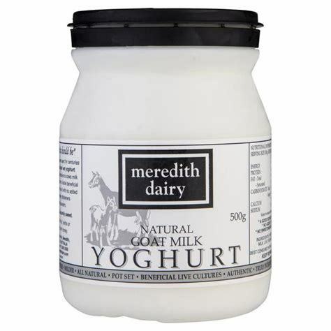 Meredith Dairy Goat Milk Yoghurt Black Lid 500g