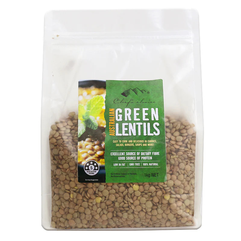 All Natural Green Lentils - 1kg
