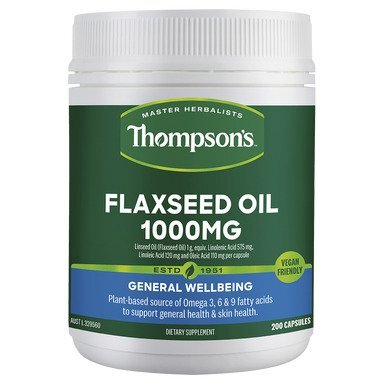 Flaxseed Oil 1000mg Vegi-Caps 200