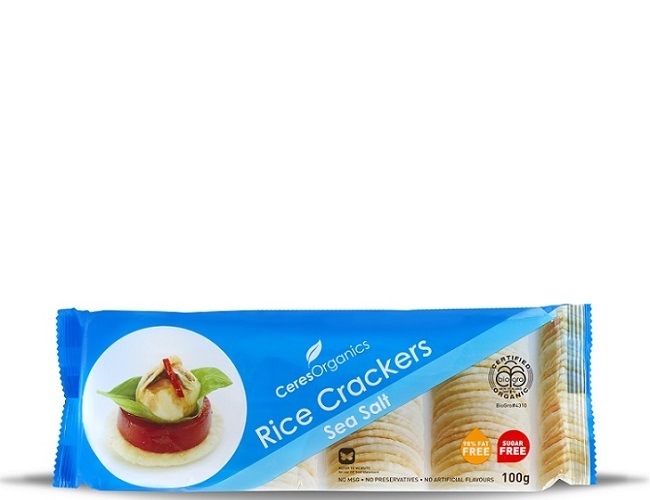 Crispy Rice Crackers Sea Salt100g