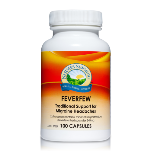 Feverfew 340mg 100 Capsules by Nature's Sunshine