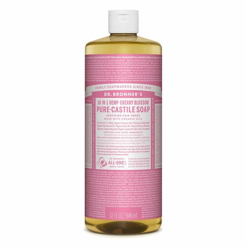 Organic Cherry Blossom Hemp Pure-Castile Liquid Soap 946ml by Dr. Bronner's