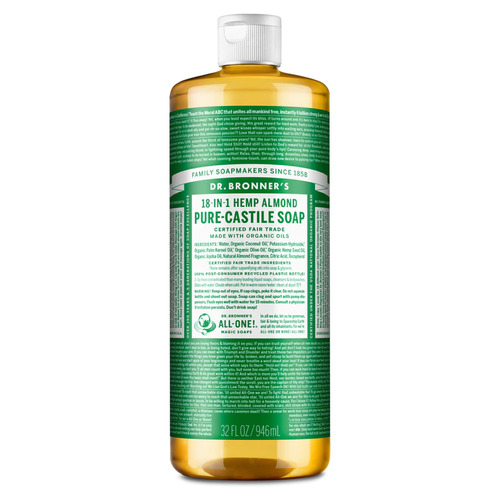 Almond Pure Castile Liquid Soap 946ml  by DR. BRONNERS