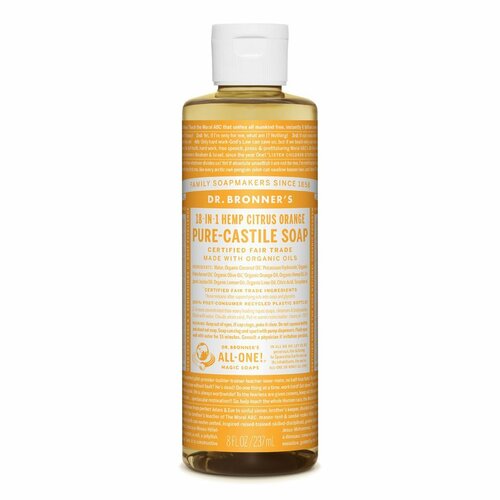 Organic Citrus Hemp Pure-Castile Liquid Soap 237mL