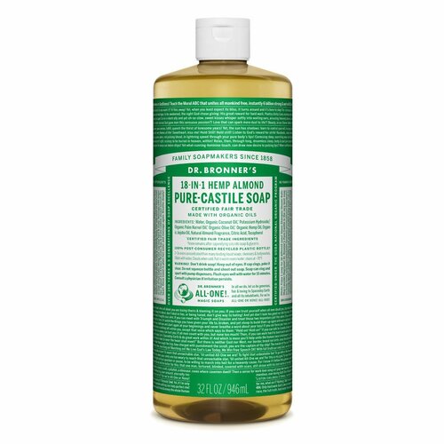 Organic Almond Hemp Pure-Castile Liquid Soap 946mL by Dr. Bronner's