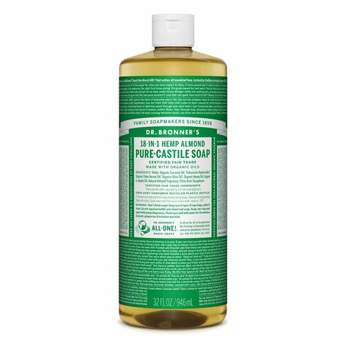 Organic Almond Hemp Pure-Castile Liquid Soap 946mL