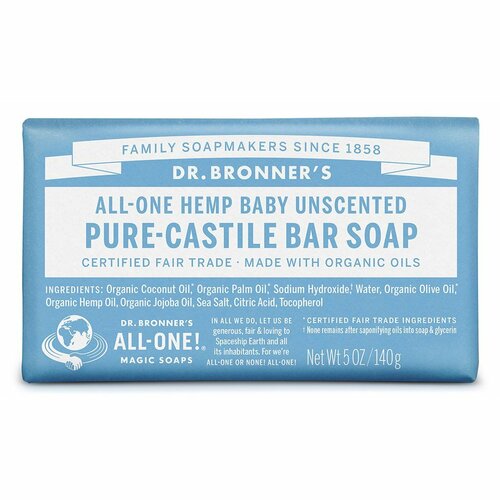 Organic Baby-Mild Bar Soap 140gram by Dr. Bronner's