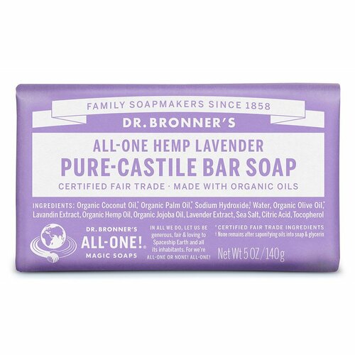 Organic Lavender Bar Soap 140gram by Dr. Bronner's