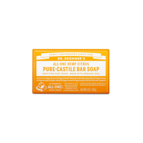  Citrus Orange Bar Soap 140g by Dr. Bronner's