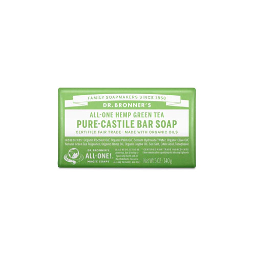 Organic Green Tea Bar Soap (140g) by Dr. Bronner's