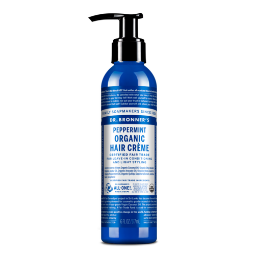Peppermint Hair Conditioner & Style Creme 177mL by Dr. Bronner's