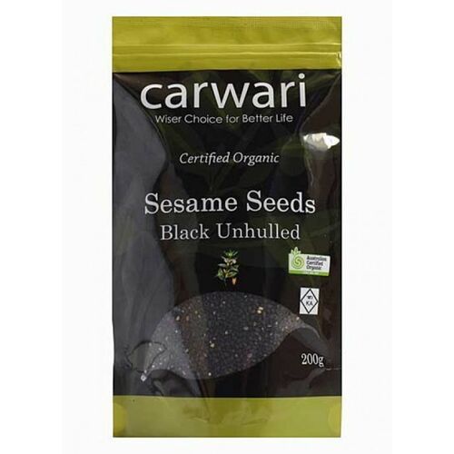 Sesame Seeds Black Unhulled 200g by Carwari
