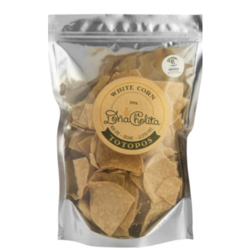 White Totopos Chips 170g by Dona Cholita