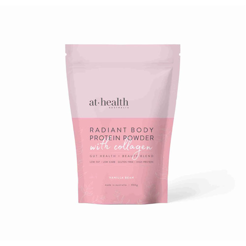 Vanilla Protein & Collagen 450g by At Health Australia