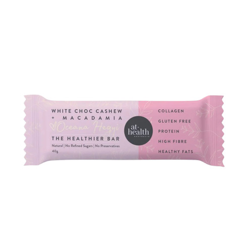 White Choc Cashew & Macadamia - Collagen & Protein Bar by At Health Australia