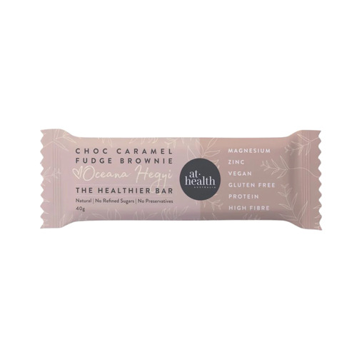 Choc Caramel Fudge Brownie - Vegan Protein Bar by At Health Australia