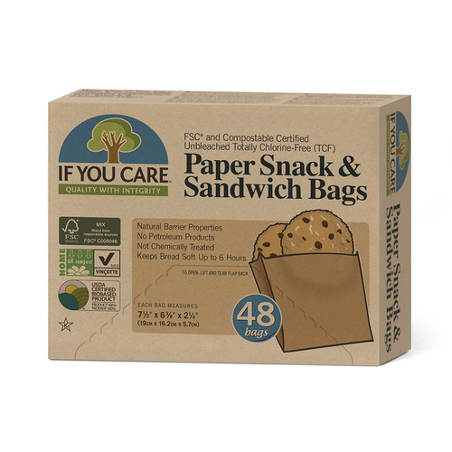 Paper Snack & Sandwich Bags 48