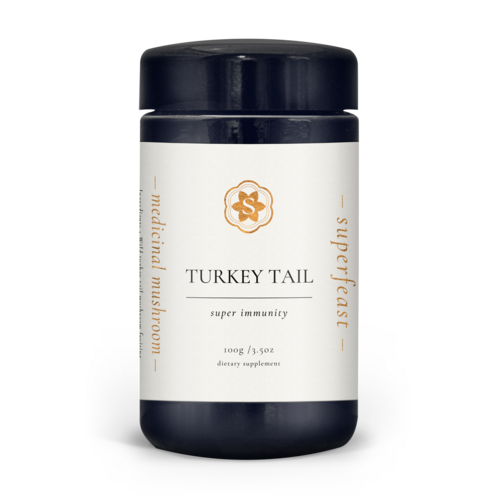 Wildcrafted Medicinal Mushroom - Turkey Tail 100g by Superfeast