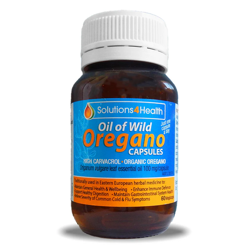 Oil of Wild Oregano (60 Vegicaps) by Solutions4Health