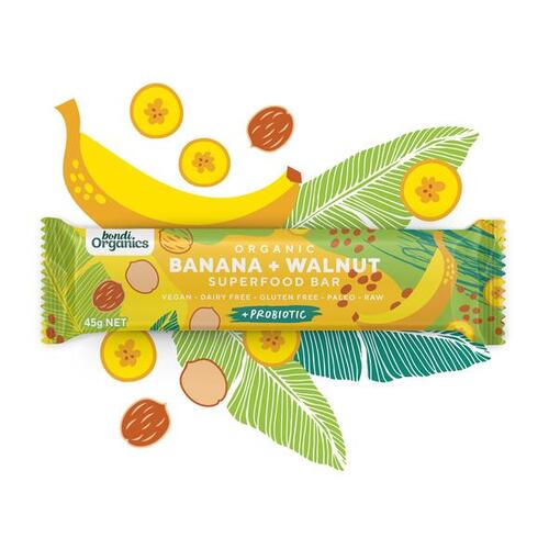 Banana + Walnut Superfood Bar 45g