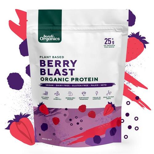 Plant Based Organic Protein Berry Blast 480g