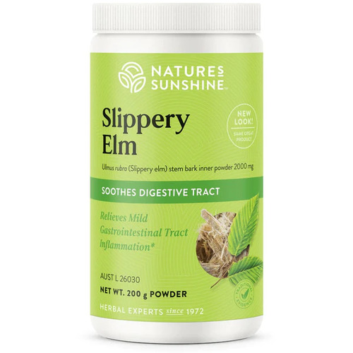 Slippery Elm Bark Powder 200g    by Nature's Sunshine