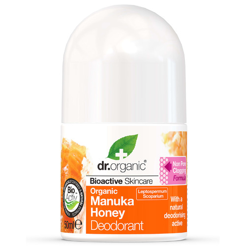 Manuka Honey Roll-On Deodorant (50ml) by Dr Organic