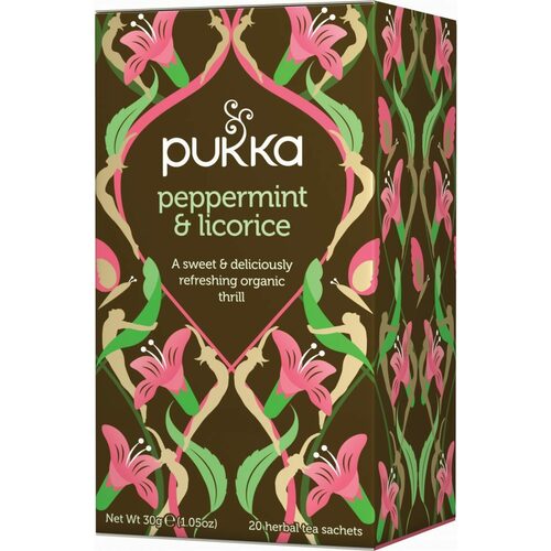 Licorice & Peppermint Pukka Tea Bags by Organic Pukka Tea
