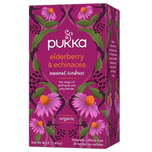 Pukka - Elderberry & Echinacea Tea Bags by Organic Pukka Tea
